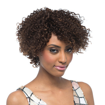 Human Hair Kinky Curly Wave Short Length Style For Women RC0523