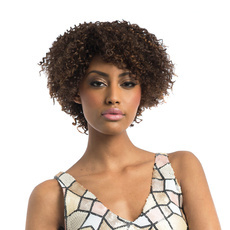 Human Hair Kinky Curly Wave Short Length Style For Women RC0523