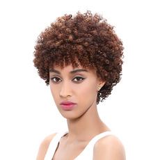Human Hair Wig Deep Curly Short Afro Kinky Curly RC0502