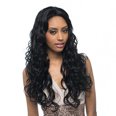 Rebecca Human Hair Fluffy Wavy Lace Frontal <em>Wave</em> Wig 25 Inch