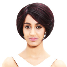 Remy Human Hair Medium Straight Mixed Color Bob Style For Women RC0524
