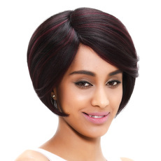 Remy Human Hair Medium Straight Mixed Color Bob Style For Women RC0524