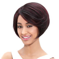 Remy Human Hair Medium Straight Mixed Color Bob Style For Women RC0524