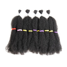 Synthetic <em>Hair</em> Kinky Bulk  <em>Weave</em> Dread Lock <em>Hair</em> Extension