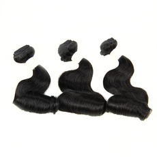 Rebecca Malaysian Virgin <em>Hair</em> Nature Long <em>Curly</em> Wave 3pcs/pack Extension Full Head Set