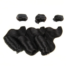 Rebecca Malaysian Virgin Hair Nature Long Curly Wave 3pcs/pack Extension Full Head Set