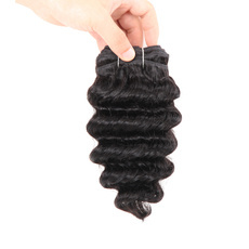 Indian Remy Hair Nature Deep Weave Curly Wave 1pc/pack 100g RC 0778
