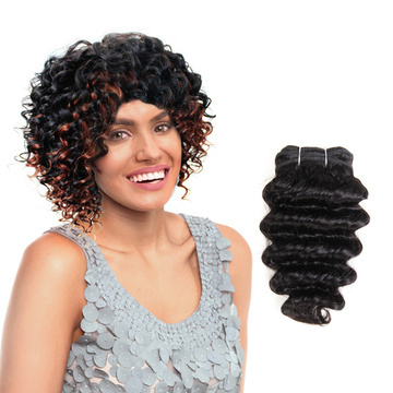 Indian Remy Hair Nature Deep Weave Curly Wave 1pc/pack 100g RC 0778