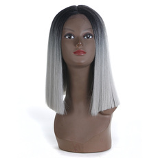 Synthetic Lace Front Long Straight Wig Ombre color Heat Resistant Fiber Hair Wigs For Women RC0902