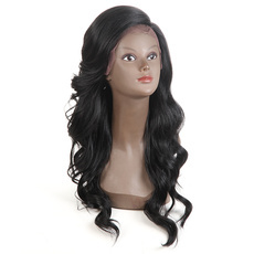 Synthetic Lace Front Long Wavy Wig Ombre color Heat Resistant Fiber Hair Wigs For Women RC0894