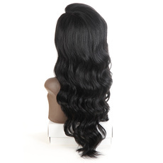Synthetic Lace Front Long Wavy Wig Ombre color Heat Resistant Fiber Hair Wigs For Women RC0894