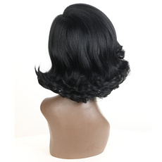 Synthetic Lace Front Short Wavy Wig Ombre color Heat Resistant Fiber Hair Wigs For Women RC0900