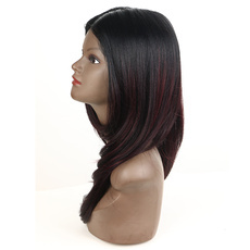 Synthetic Lace Part Wavy Wig Ombre color Heat Resistant Fiber Hair Wigs For Women RC0898