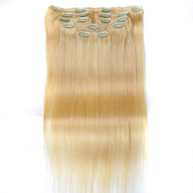 7pcs/pack <em>Brazilian</em> <em>Virgin</em> <em>Hair</em> Silky Straight Clip-in <em>Hair</em> Extensions 12"~20"