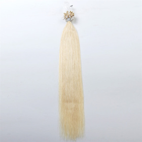 Light Color Micro Loop Ring Hair Extensions Brazilian Straight  1g/strands
