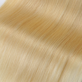 Straight Chinese Remy  Light Blonde Hair Full Head Natural 7 pieces Clip In Human Hair Extensions RC805