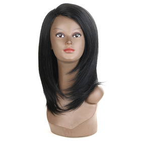 Synthetic Lace Part Long Straight Wavy Wig Ombre color Heat Resistant Fiber Hair Wigs For Women RC0911