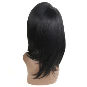 Synthetic Lace Part Long Straight Wavy Wig Ombre color Heat Resistant Fiber Hair Wigs For Women RC0911