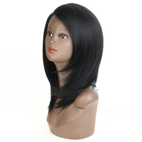Synthetic Lace Part Long Straight Wavy Wig Ombre color Heat Resistant Fiber Hair Wigs For Women RC0911