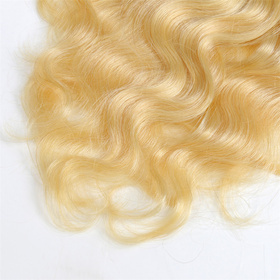 Body Wave Chinese Remy Hair Light Blonde 613# Full Head Natural 7 pieces  Clip In Human Hair Extensions RC954