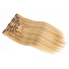 <em>Straight</em> Chinese High Quality Remy P-Mix Colors <em>Hair</em> Full Head Natural 7 pieces Clip In Human <em>Hair</em>