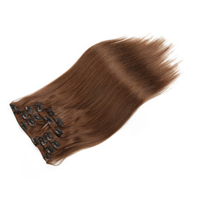Straight Chinese High Quality Virgin Remy Basic Colors Hair Full Head Natural 7 pieces Clip In Human Hair Extensions RC0958