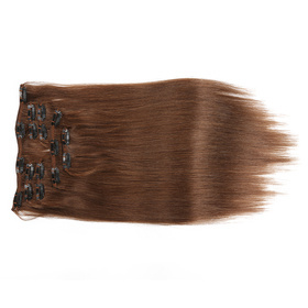 Straight Chinese High Quality Virgin Remy Basic Colors Hair Full Head Natural 7 pieces Clip In Human Hair Extensions RC0958