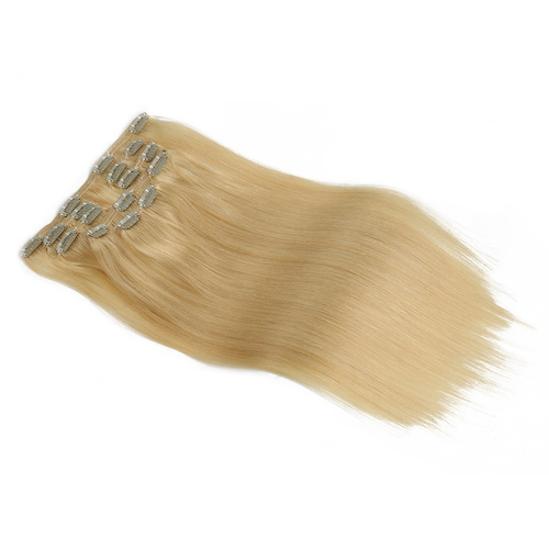 Straight Chinese High Quality Virgin Remy Light Colors Hair Full Head Natural 7 pieces Clip In Human Hair Extensions RC0959
