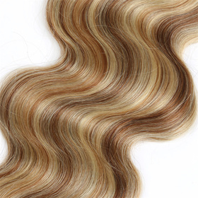 Body Wave Chinese Remy Hair Light Blonde 613# Full Head Natural 7 pieces  Clip In Human Hair Extensions RC956