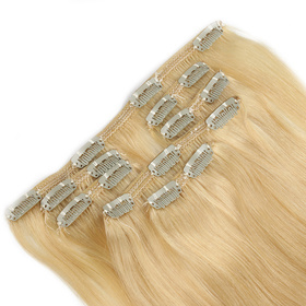 Straight Chinese High Quality Virgin Remy Light Colors Hair Full Head Natural 7 pieces Clip In Human Hair Extensions RC0959