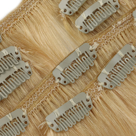 Straight Chinese High Quality Virgin Remy Light Colors Hair Full Head Natural 7 pieces Clip In Human Hair Extensions RC0959
