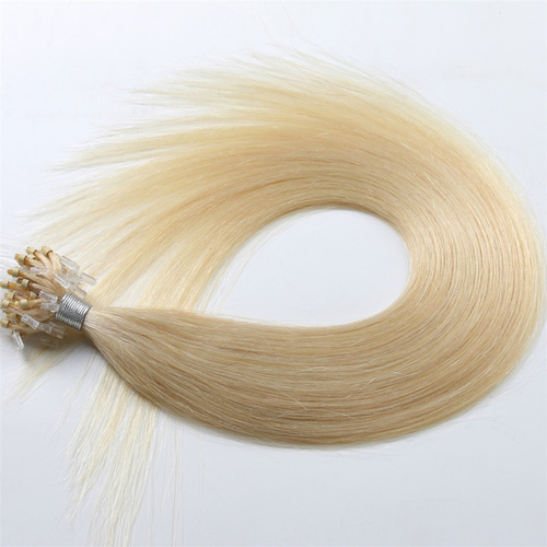 Light Color Micro Loop Ring Hair Extensions Brazilian Straight  1g/strands