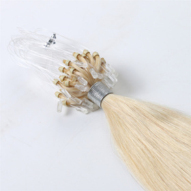 Light Color Micro Loop Ring Hair Extensions Brazilian Straight  1g/strands