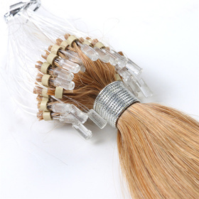 M.Light Color Micro Loop Ring Hair Extensions Brazilian Straight  1g/strands