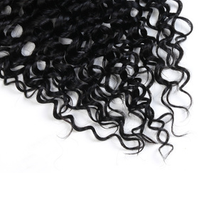 Afro Kinky Curly 7 PCS Clip In Human Hair Extensions Basic Color RC0970