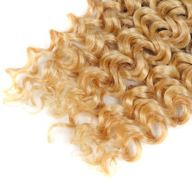 Afro Kinky Curly 7 PCS Clip In Human Hair Extensions P-Mix Colors RC0970