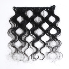 Afro Kinky Curly 7 PCS Clip In Human Hair Extensions P-Mix Colors RC0970