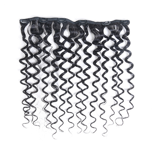 One Piece Afro Kinky Curly Secret Invisible Hairpiece Clip in Hair Extensions 6 Clip 20g 18inch
