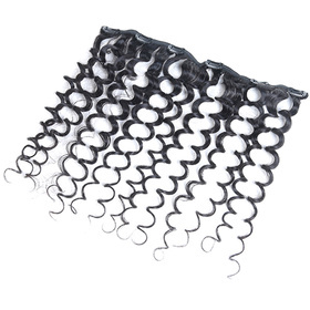 One Piece Afro Kinky Curly Secret Invisible Hairpiece Clip in Hair Extensions 6 Clip 20g 18inch