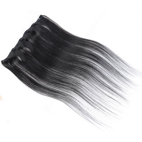 One Piece Straight Hair Secret Invisible Hairpiece Clip in Hair Extensions 6 Clip 20g 18inch