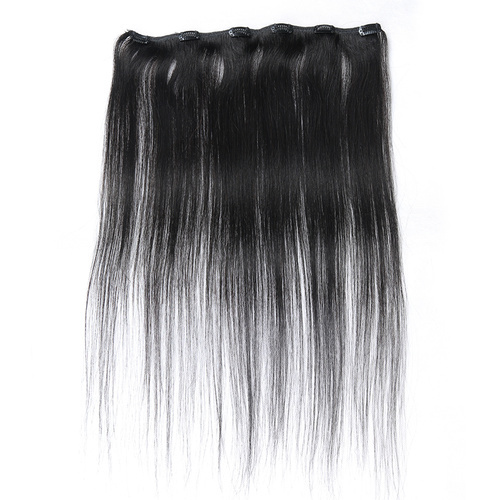 One Piece Straight Hair Secret Invisible Hairpiece Clip in Hair Extensions 6 Clip 20g 18inch