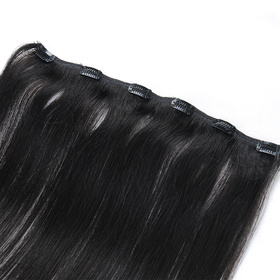 One Piece Straight Hair Secret Invisible Hairpiece Clip in Hair Extensions 6 Clip 20g 18inch