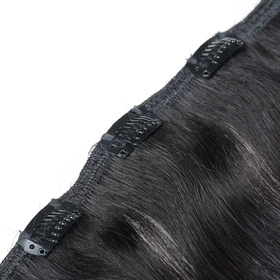 One Piece Straight Hair Secret Invisible Hairpiece Clip in Hair Extensions 6 Clip 20g 18inch