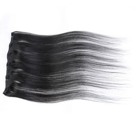One Piece Straight Hair Secret Invisible Hairpiece Clip in Hair Extensions 6 Clip 20g 18inch