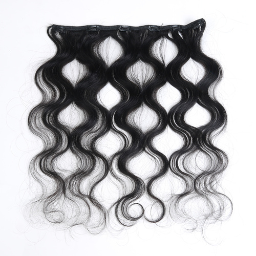 one piece body wave Secret Invisible Hairpiece Clip in Hair Extensions 6 Clip 20g 18inch