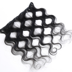 one piece body wave Secret Invisible Hairpiece Clip in Hair Extensions 6 Clip 20g 18inch