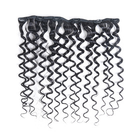 one piece <em>body</em> <em>wave</em> Secret Invisible Hairpiece Clip in Hair Extensions 6 Clip 20g 18inch