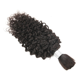 Kinky Curly Bundles Human Braiding Hair Bulk Brazilian Hair Remy Hair Extensions Natural Color 100g
