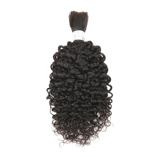 Kinky Curly Bundles Human Braiding Hair Bulk Brazilian Hair Remy Hair Extensions Natural Color 100g