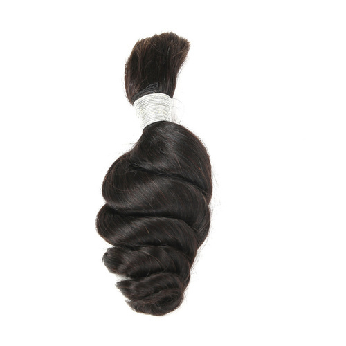Loose Wave Bundles Human Braiding Hair Bulk Brazilian Hair Remy Hair Extensions Natural Color 100g